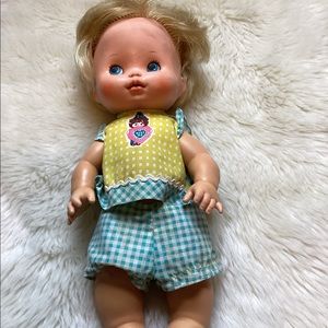 Vintage squeeze Breath baby girl doll